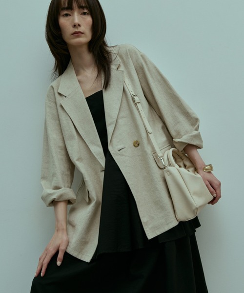 flaeu（フラユ）の「Ring Handle 2Way Bag（ショルダーバッグ・レディース・ブラック/アイボリー/ブラウン・FREE）」の9枚目の写真