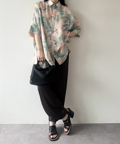 flaeu（フラユ）の「Ring Handle 2Way Bag（ショルダーバッグ・レディース・ブラック/アイボリー/ブラウン・FREE）」の16枚目の写真