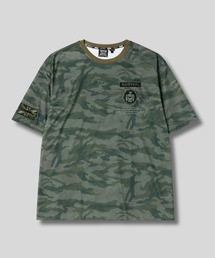 【Norton/ノートン】カモフラージュ柄 ワッペン バックロゴ クルーネック 半袖Tシャツ