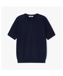 POLYGRAM（ポリグラム）の「リブヘンリーネック半袖ニット - 8カラー（Tシャツ/カットソー）」