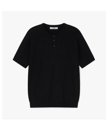 POLYGRAM（ポリグラム）の「リブヘンリーネック半袖ニット - 8カラー（Tシャツ/カットソー）」