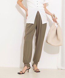 【WEB&一部店舗限定カラー】《セットアップ対応》ジョーゼットジョガーパンツ