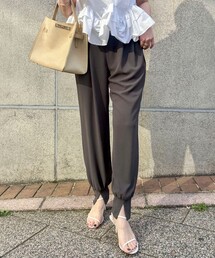 NOLLEY’S | 【WEB＆一部店舗限定カラー】《セットアップ対応》ジョーゼットジョガーパンツ(その他パンツ)