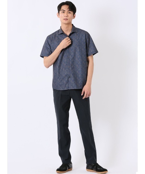 TAKA-Q(タカキュー)の「パンツ メンズ ストレッチ 接触冷感 抗菌防臭 レギュラー トラウザー テーパード ピケ クロスストレッチ + クール(チノパンツ・メンズ・ベージュ/ネイビー・LARGE/3L/S/MEDIUM/2S/X-LARGE)」の15枚目の写真