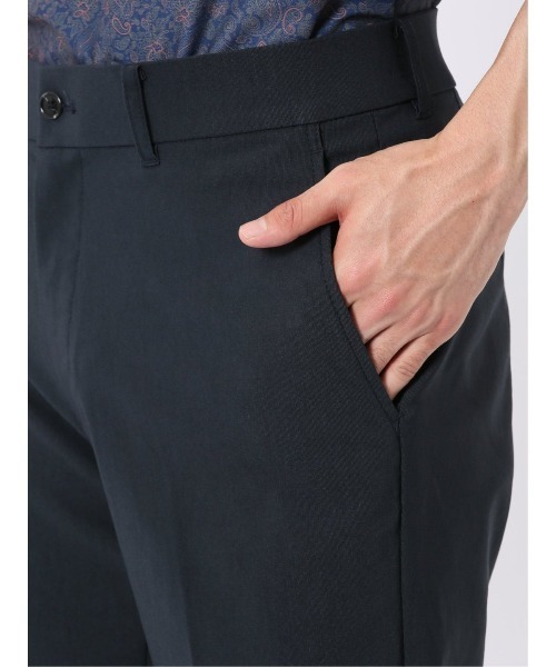 TAKA-Q(タカキュー)の「パンツ メンズ ストレッチ 接触冷感 抗菌防臭 レギュラー トラウザー テーパード ピケ クロスストレッチ + クール(チノパンツ・メンズ・ベージュ/ネイビー・LARGE/3L/S/MEDIUM/2S/X-LARGE)」の11枚目の写真