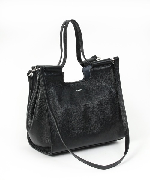 Beau're（ヴュレ）の「BEAURE レザー 2WAY ハンドショルダー Bag（ショルダーバッグ・レディース・ベージュ/アイボリー/ブラック/シルバー・FREE）」の21枚目の写真