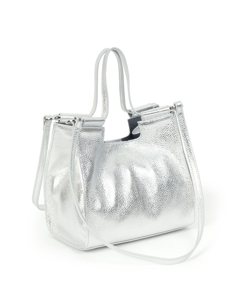 Beau're（ヴュレ）の「BEAURE レザー 2WAY ハンドショルダー Bag（ショルダーバッグ・レディース・ベージュ/アイボリー/ブラック/シルバー・FREE）」の19枚目の写真