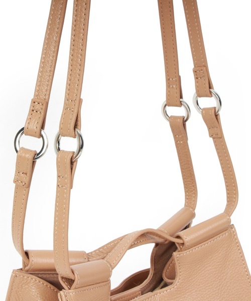 Beau're（ヴュレ）の「BEAURE レザー 2WAY ハンドショルダー Bag（ショルダーバッグ・レディース・ベージュ/アイボリー/ブラック/シルバー・FREE）」の12枚目の写真