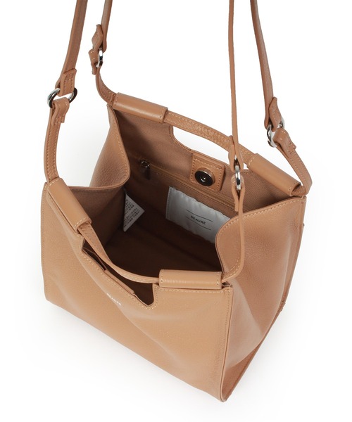 Beau're（ヴュレ）の「BEAURE レザー 2WAY ハンドショルダー Bag（ショルダーバッグ・レディース・ベージュ/アイボリー/ブラック/シルバー・FREE）」の10枚目の写真