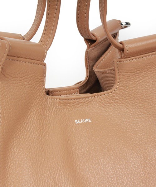Beau're（ヴュレ）の「BEAURE レザー 2WAY ハンドショルダー Bag（ショルダーバッグ・レディース・ベージュ/アイボリー/ブラック/シルバー・FREE）」の13枚目の写真