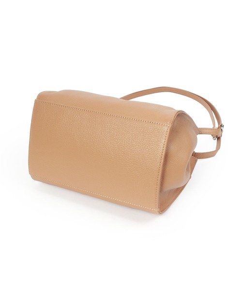 Beau're（ヴュレ）の「BEAURE レザー 2WAY ハンドショルダー Bag（ショルダーバッグ・レディース・ベージュ/アイボリー/ブラック/シルバー・FREE）」の9枚目の写真