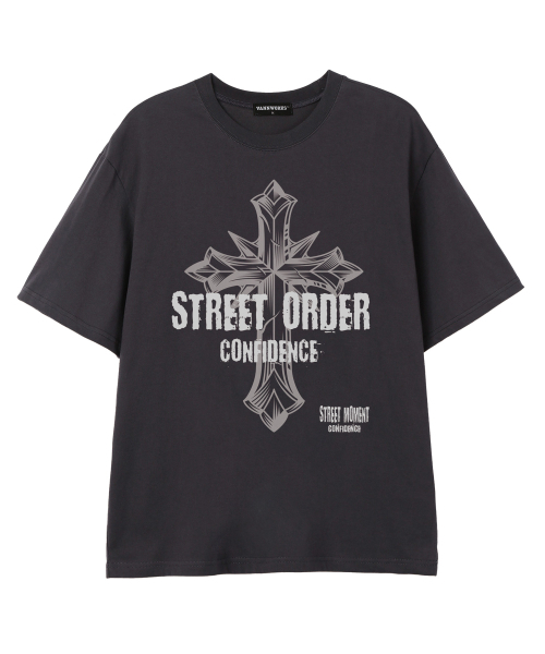 VANNWORKS(バンワークス)の「STREET ORDER 半袖Tシャツ (VS0133) チャコール(Tシャツ/カットソー・メンズ・その他・SMALL/MEDIUM/LARGE/X-LARGE/XX-LARGE)」の1枚目の写真