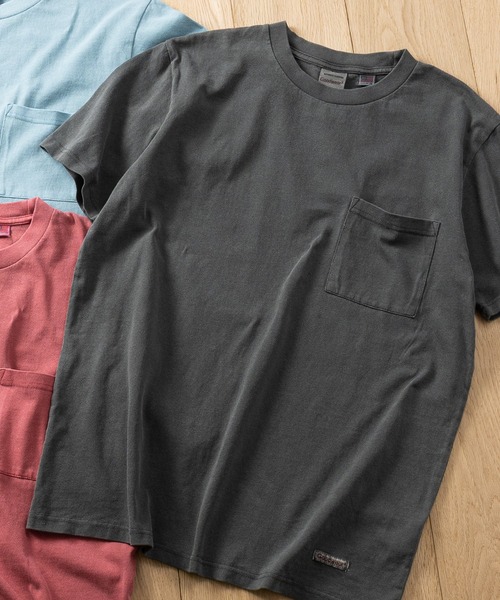 Goodwear(グッドウェア)の「【h】〔Goodwear/グッドウェア〕USAコットン ヘビーウェイト ポケット付き ピグメント半袖Tシャツ/無地T(Tシャツ/カットソー・メンズ・チャコールグレー/ライトブルー/ピンク・X-LARGE/LARGE/MEDIUM)」の1枚目の写真