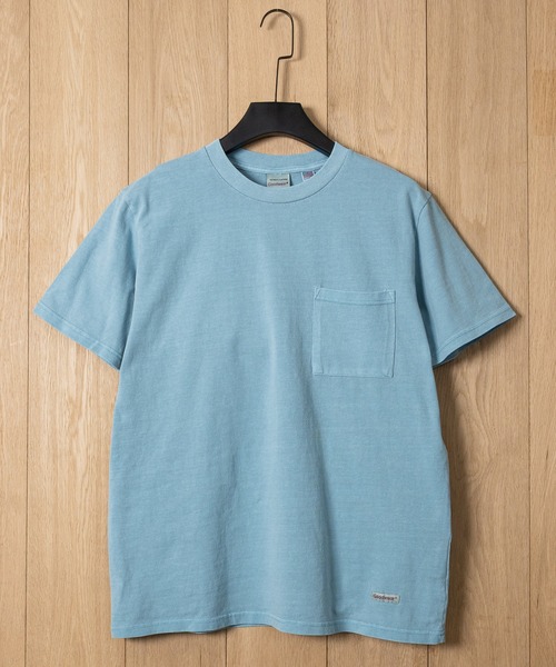 Goodwear(グッドウェア)の「【h】〔Goodwear/グッドウェア〕USAコットン ヘビーウェイト ポケット付き ピグメント半袖Tシャツ/無地T(Tシャツ/カットソー・メンズ・チャコールグレー/ライトブルー/ピンク・X-LARGE/LARGE/MEDIUM)」の12枚目の写真