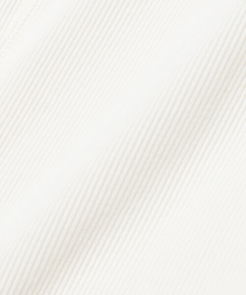LACOSTE(ラコステ)の「LACOSTE / エッセンシャルリブニットタンクトップ(Tシャツ/カットソー・レディース・ブラック/ホワイト・36)」の8枚目の写真