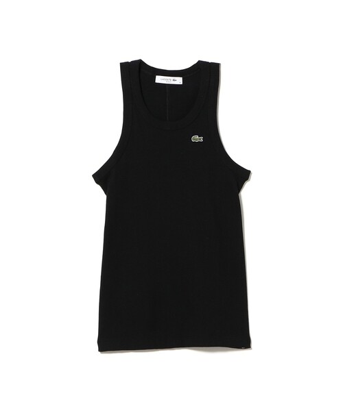 LACOSTE(ラコステ)の「LACOSTE / エッセンシャルリブニットタンクトップ(Tシャツ/カットソー・レディース・ブラック/ホワイト・36)」の10枚目の写真