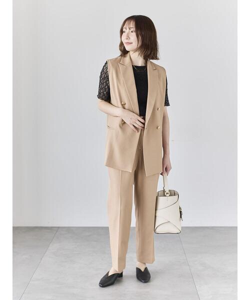 Te chichi(テチチ)の「パッチワークレース5分袖トップス(Tシャツ/カットソー・レディース・ラベンダー/ブラック/オフホワイト・F)」の8枚目の写真