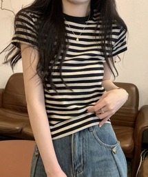 ボーダーベーシックTシャツ