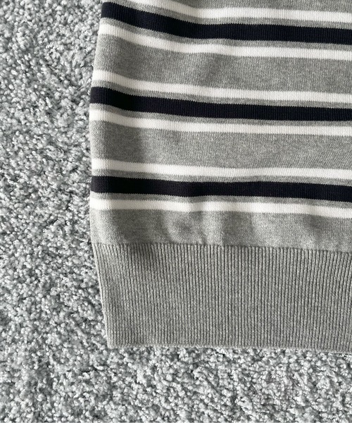 KAIKO(カイコー)の「KAIKO Border v neck sweater(ニット/セーター・メンズ・サックスブルー/グレー系その他2/グレー系その他・3/2/1/4)」の9枚目の写真