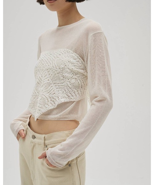 TODAYFUL(�g�D�f�C�t��)��Compact Sheer Knit 12610514(�j�b�g/�Z�[�^�[)