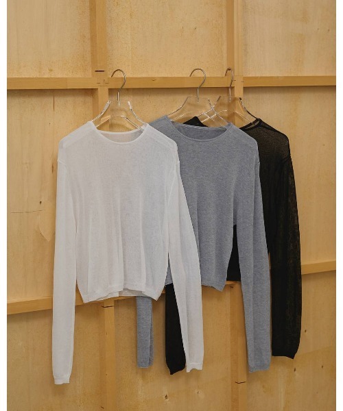 TODAYFUL（トゥデイフル）の「Compact Sheer Knit 12610514（ニット/セーター・レディース・ブラック/グレー/ホワイト・FREE）」の10枚目の写真
