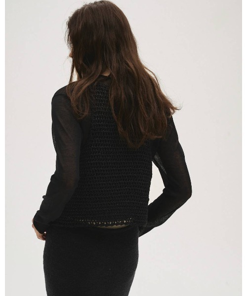 TODAYFUL（トゥデイフル）の「Compact Sheer Knit 12610514（ニット/セーター・レディース・ブラック/グレー/ホワイト・FREE）」の9枚目の写真