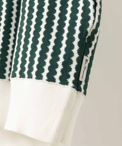 Ben Sherman(ベンシャーマン)の「バーティカルウェーブニットポロ(ポロシャツ・メンズ・グリーン/ブルー・MEDIUM/X-LARGE/LARGE/SMALL)」の11枚目の写真