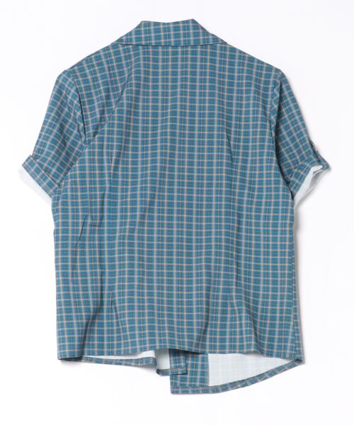 almo(アルモ)の「【LAMPOON】チェックアシンメトリーブラウス(シャツ/ブラウス・レディース・ブルー・LARGE/MEDIUM/SMALL)」の10枚目の写真