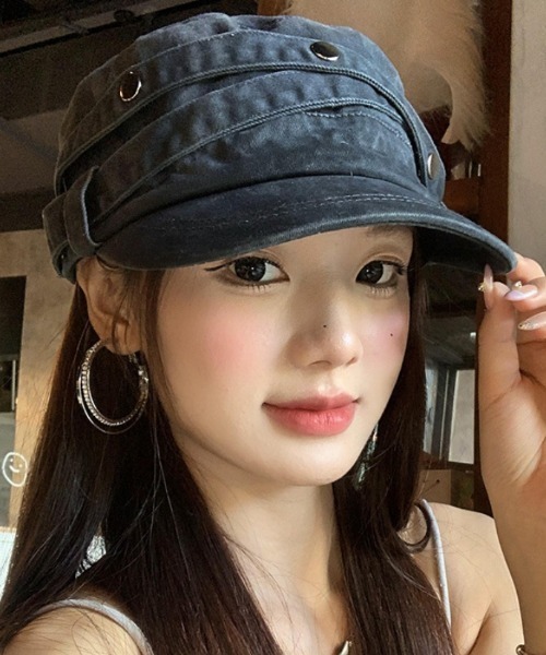 Vipoa(ヴィポア)の「american retro cap(キャップ・レディース・ブラック/チャコールグレー・FREE)」の8枚目の写真