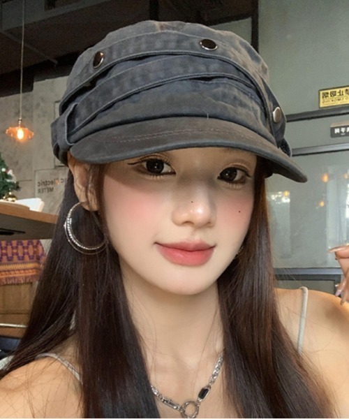 Vipoa(ヴィポア)の「american retro cap(キャップ・レディース・ブラック/チャコールグレー・FREE)」の9枚目の写真