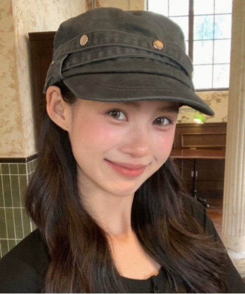 Vipoa(ヴィポア)の「american retro cap(キャップ・レディース・ブラック/チャコールグレー・FREE)」の10枚目の写真