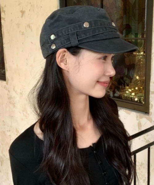 Vipoa(ヴィポア)の「american retro cap(キャップ・レディース・ブラック/チャコールグレー・FREE)」の12枚目の写真