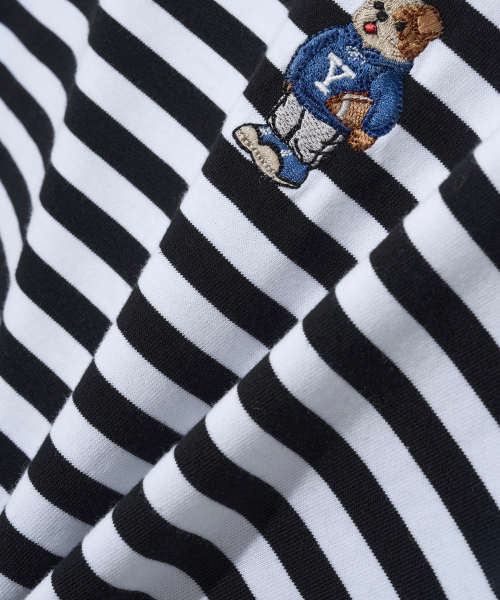 YALE(イェール)の「エンブロイダリーダンロングスリーブ_ストライプブラック(Tシャツ/カットソー・レディース・その他・X-LARGE/LARGE/MEDIUM)」の9枚目の写真
