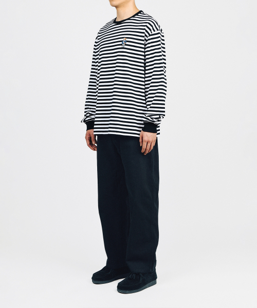 YALE(イェール)の「エンブロイダリーダンロングスリーブ_ストライプブラック(Tシャツ/カットソー・レディース・その他・X-LARGE/LARGE/MEDIUM)」の12枚目の写真