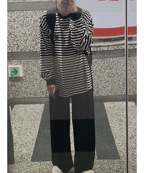 YALE(イェール)の「エンブロイダリーダンロングスリーブ_ストライプブラック(Tシャツ/カットソー・レディース・その他・X-LARGE/LARGE/MEDIUM)」の22枚目の写真