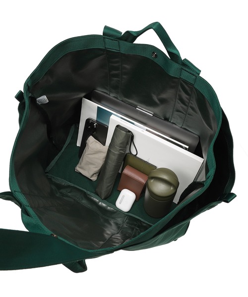 THE NORTH FACE(ザノースフェイス)の「Sunny Side Tote L NM72605(ショルダーバッグ・メンズ・グリーン/ブルー/オフホワイト・FREE)」の6枚目の写真