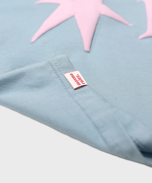 MASMARULEZ APPAREL（マスマルールズ アパレル）の「Typo Raglan Long Sleeve_Sky Blue（Tシャツ/カットソー・レディース・スカイブルー・ONE SIZE）」の7枚目の写真