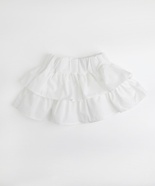 URBAN CHERRY（アーバンチェリー）の「【2点セット】リボンプリントクロップドTシャツ＋フリルドッキングパンツ（Tシャツ/カットソー・キッズ・ブラック・110cm/120cm/130cm）」の14枚目の写真