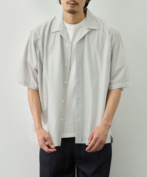 KANEMASA PHIL.(カネマサフィル)の「【KANEMASA PHIL./カネマサフィル】46G Stripe Ether Shirt(シャツ/ブラウス・メンズ・ブルー/ホワイト・M/S/L)」の5枚目の写真