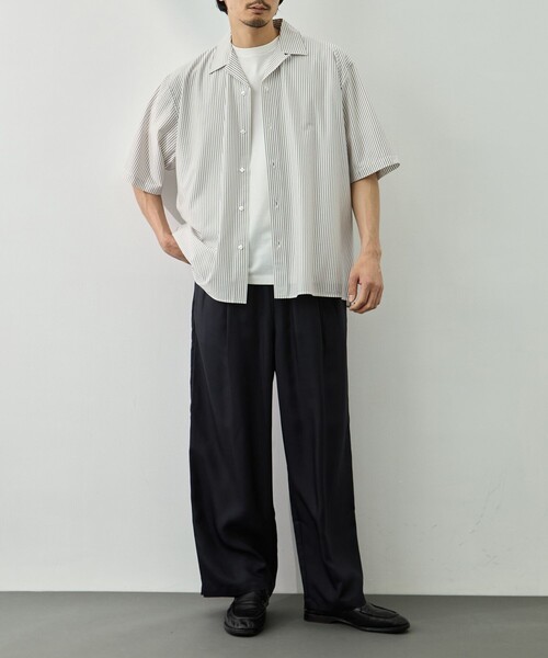KANEMASA PHIL.(カネマサフィル)の「【KANEMASA PHIL./カネマサフィル】46G Stripe Ether Shirt(シャツ/ブラウス・メンズ・ブルー/ホワイト・M/S/L)」の8枚目の写真