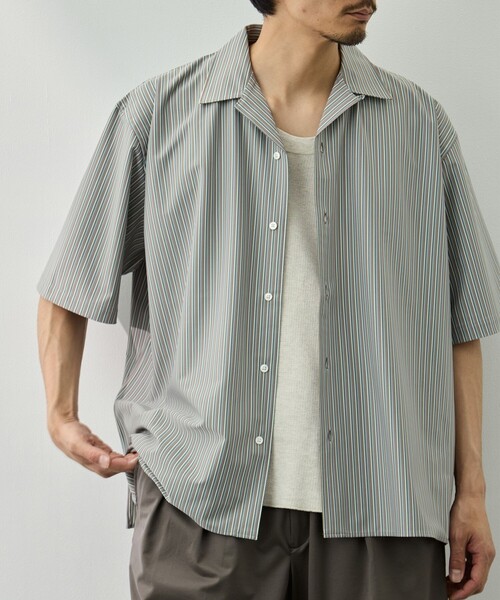 KANEMASA PHIL.(カネマサフィル)の「【KANEMASA PHIL./カネマサフィル】46G Stripe Ether Shirt(シャツ/ブラウス・メンズ・ブルー/ホワイト・M/S/L)」の13枚目の写真