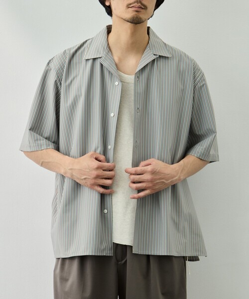 KANEMASA PHIL.(カネマサフィル)の「【KANEMASA PHIL./カネマサフィル】46G Stripe Ether Shirt(シャツ/ブラウス・メンズ・ブルー/ホワイト・M/S/L)」の14枚目の写真
