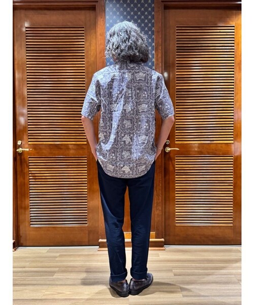 reyn spooner(レインスプーナー)の「Brooks Brothers×Reyn Spooner コットン/ポリエステル ボタンダウン アロハシャツ(シャツ/ブラウス・メンズ・ブルーパープル/レッド/グリーン・LARGE/SMALL/MEDIUM)」の12枚目の写真