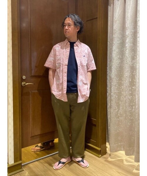 reyn spooner(レインスプーナー)の「Brooks Brothers×Reyn Spooner コットン/ポリエステル ボタンダウン アロハシャツ(シャツ/ブラウス・メンズ・ブルーパープル/レッド/グリーン・LARGE/SMALL/MEDIUM)」の18枚目の写真