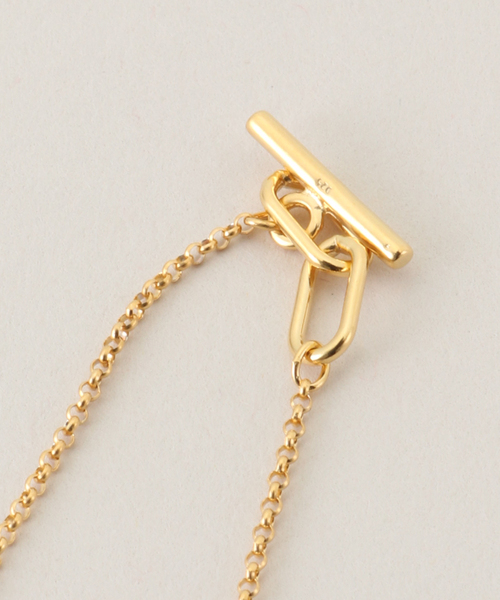 LAPUIS(ラピュイ)の「LAPUIS/ラピュイ SV925 Ring Chain ネックレス 254-220118(ネックレス・レディース・ゴールド・FREE)」の3枚目の写真