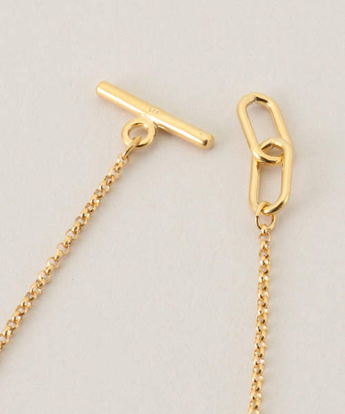 LAPUIS(ラピュイ)の「LAPUIS/ラピュイ SV925 Ring Chain ネックレス 254-220118(ネックレス・レディース・ゴールド・FREE)」の4枚目の写真