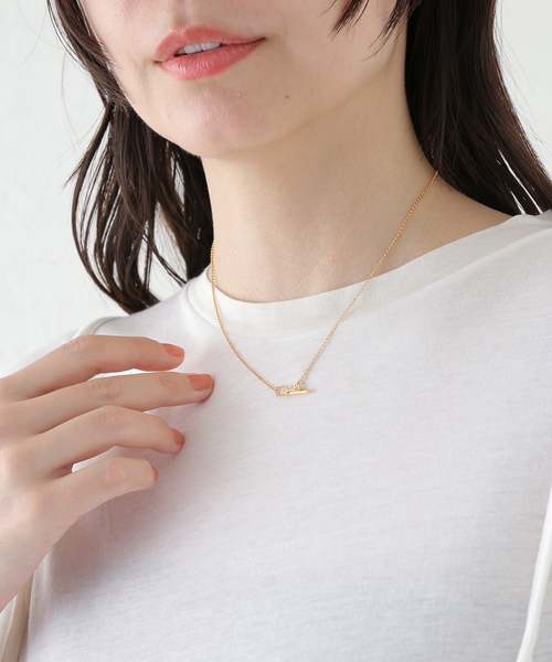LAPUIS(ラピュイ)の「LAPUIS/ラピュイ SV925 Ring Chain ネックレス 254-220118(ネックレス・レディース・ゴールド・FREE)」の8枚目の写真