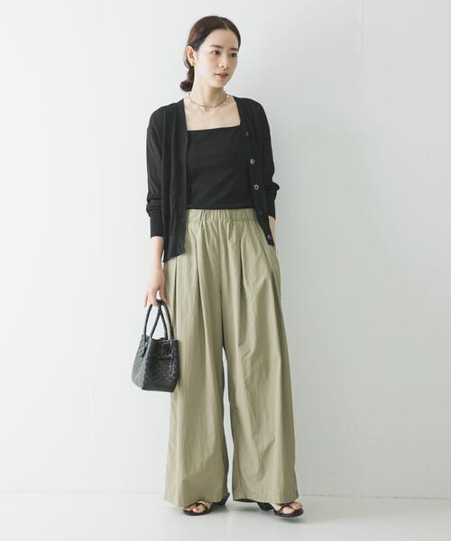 URBAN RESEARCH（アーバンリサーチ）の「UVカット加工Vネックカーディガン（カーディガン/ボレロ・レディース・ブラック/レッド/ミント・FREE）」の8枚目の写真
