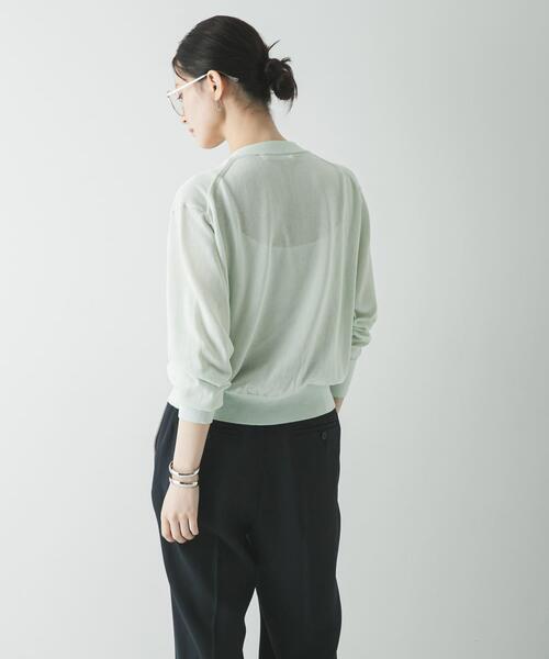 URBAN RESEARCH（アーバンリサーチ）の「UVカット加工Vネックカーディガン（カーディガン/ボレロ・レディース・ブラック/レッド/ミント・FREE）」の14枚目の写真
