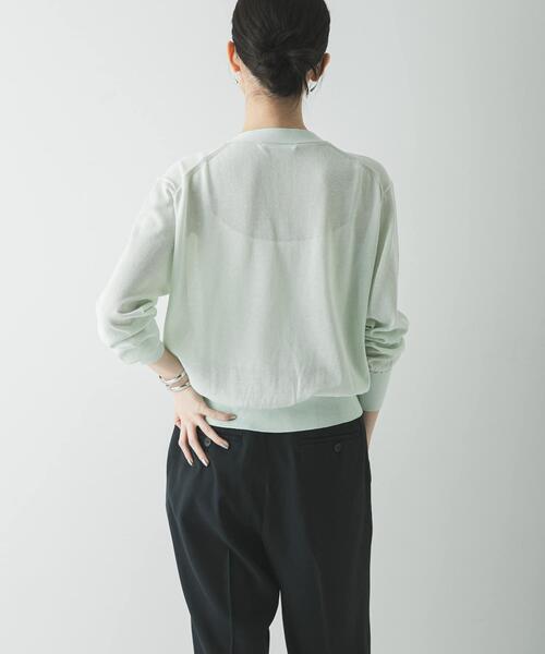 URBAN RESEARCH（アーバンリサーチ）の「UVカット加工Vネックカーディガン（カーディガン/ボレロ・レディース・ブラック/レッド/ミント・FREE）」の15枚目の写真